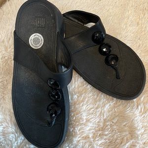 Fit flop black jewel sandal